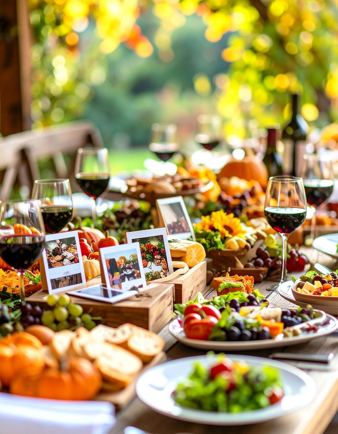 Polaroid Placeholder Friendsgiving Keepsakes - 20 Friendsgiving Decor Ideas