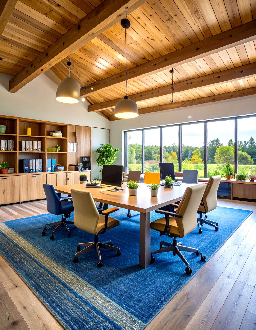 Pole Barn Home Office and Business Center - 20 Pole Barn Interior Ideas