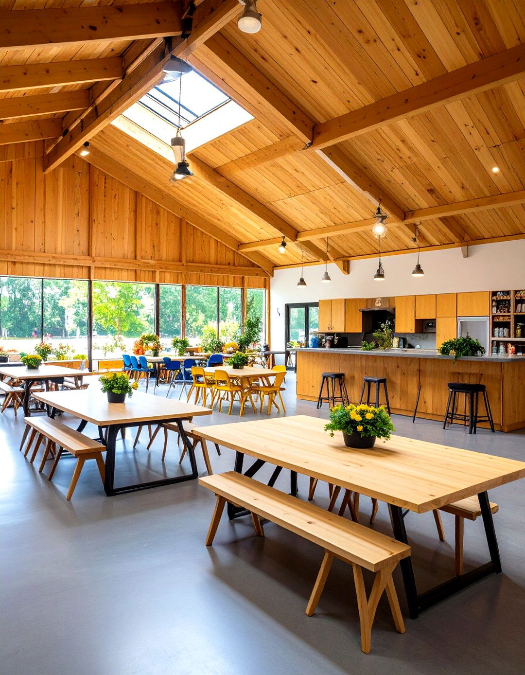 Pole Barn Multi Purpose Community Center - 20 Pole Barn Interior Ideas
