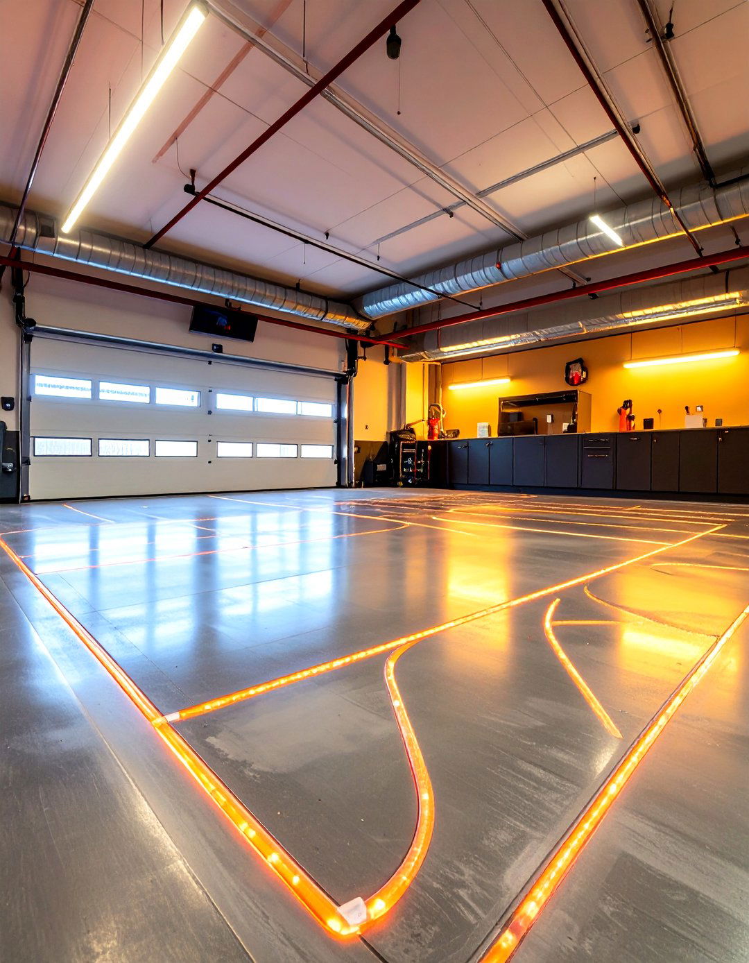 Polished Concrete with Radiant Heat for Year Round Comfort - 20 Garage Flooring Ideas