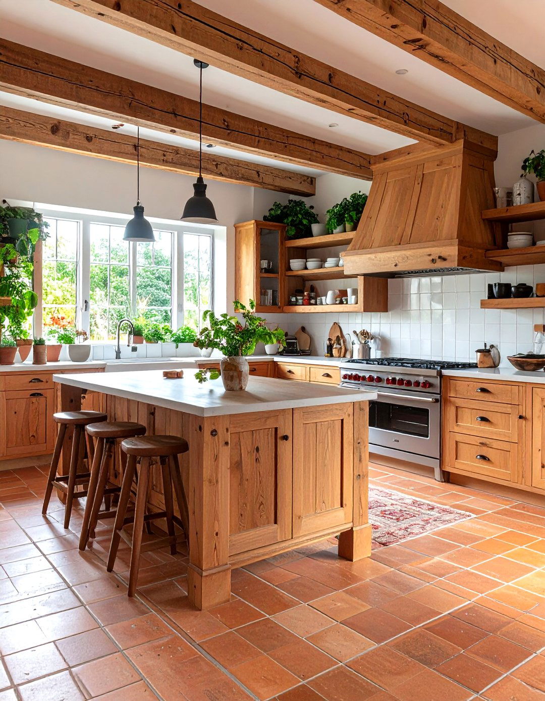 Polished Terracotta for Modern Kitchens - 20 Terracotta Kitchen Floor Ideas