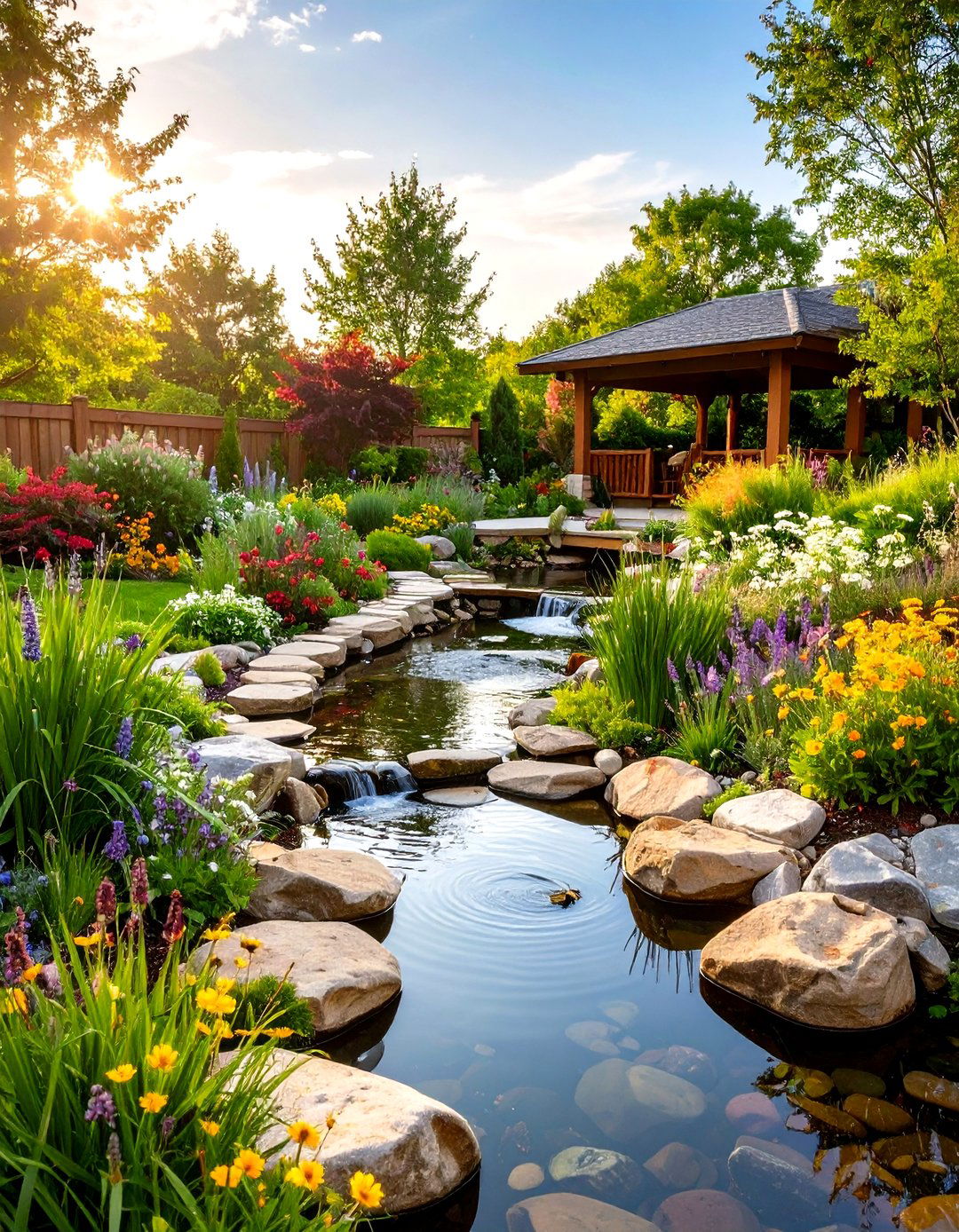 Pollinator Rock Landscaping Garden - 20 Rock Landscaping Ideas