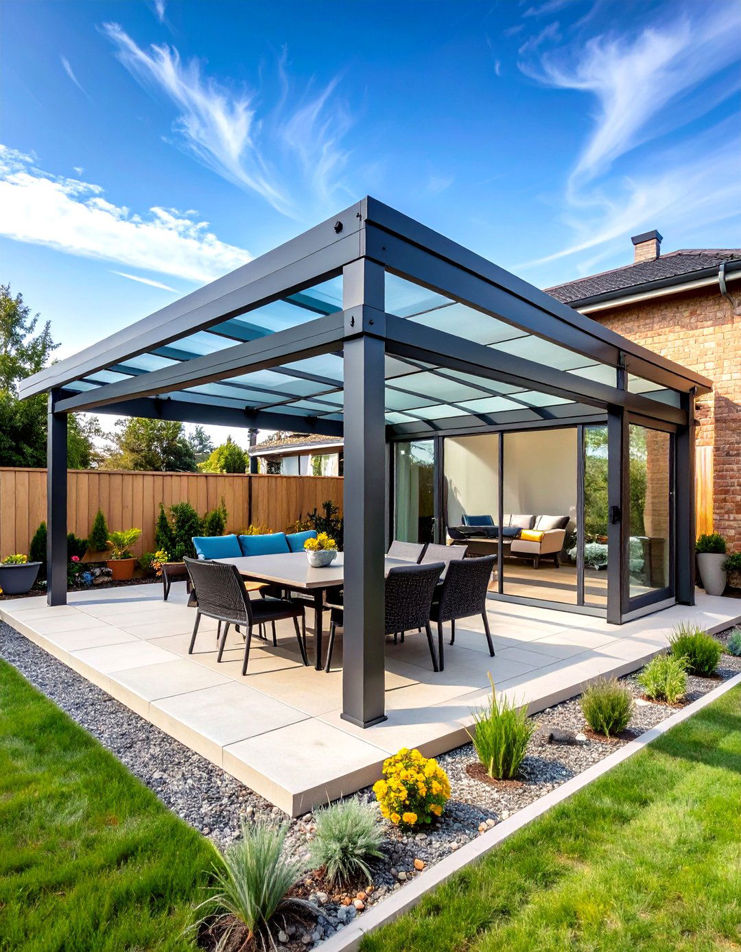 Polycarbonate Pergola Cover Panel System - 20 Pergola Cover Ideas