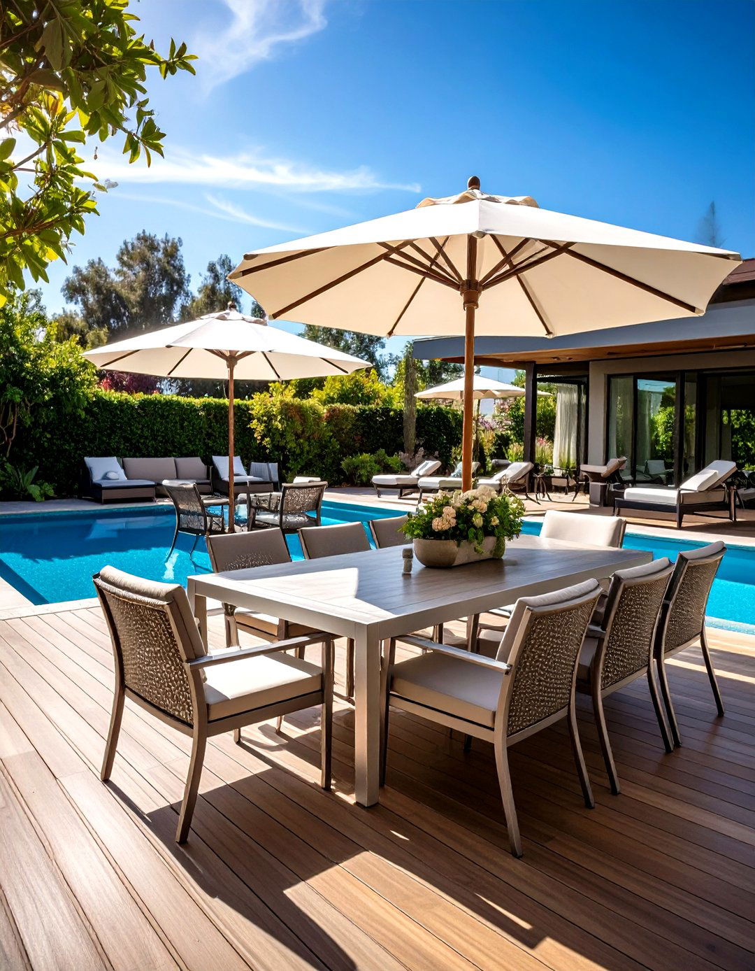 Pool Deck Outdoor Dining Area - 20 Outdoor Dining Area Ideas