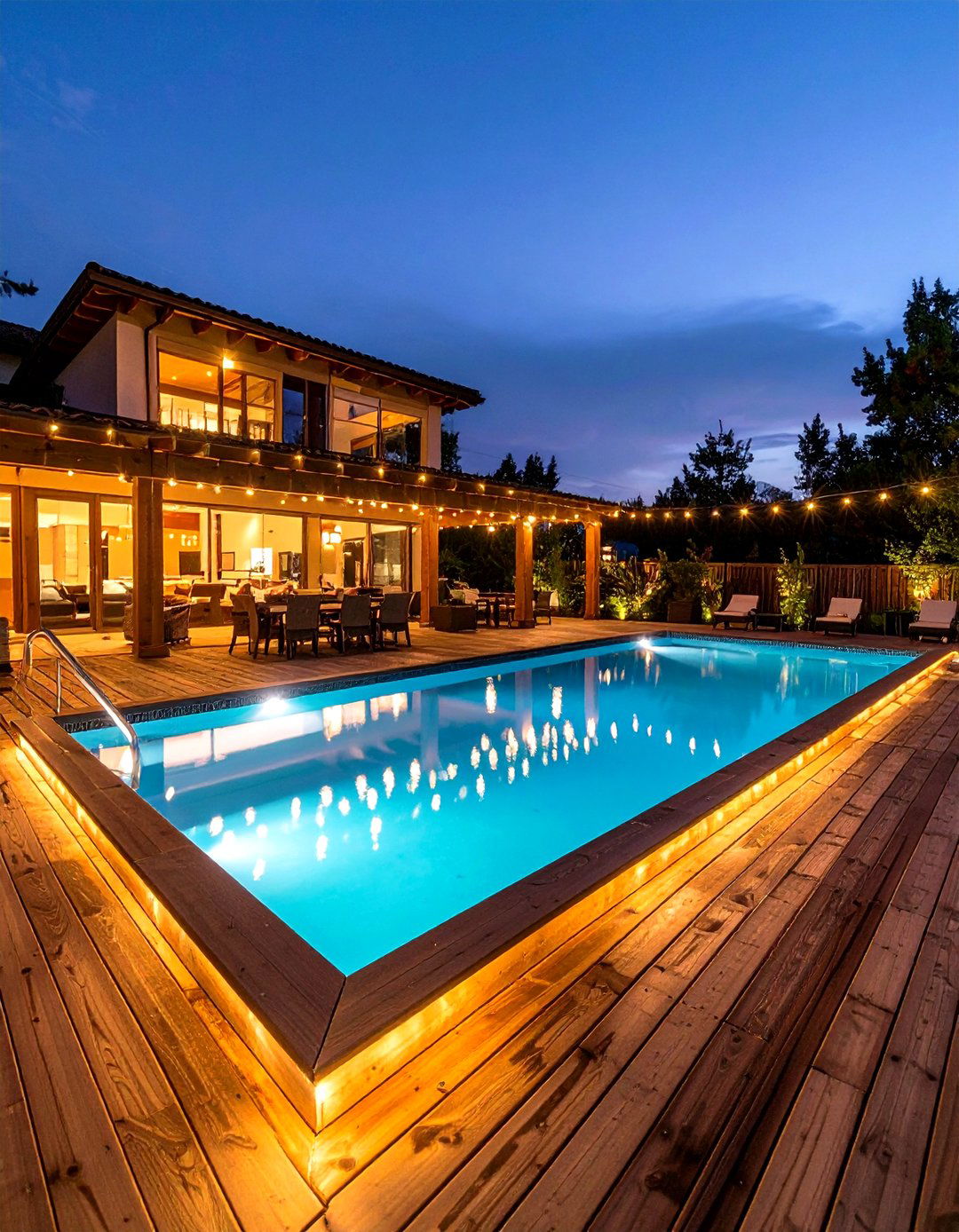 Pool Deck Outdoor Lighting Safety Entertainment - 20 Outdoor Lighting Ideas