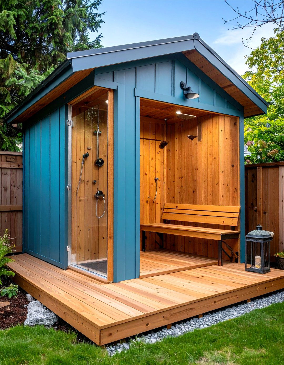 Pool Equipment and Changing Room Shed - 20 Garden Shed Ideas