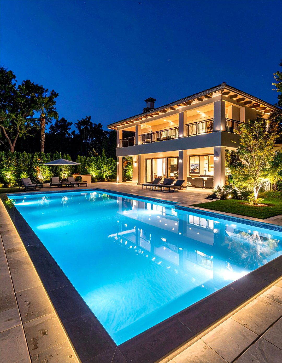 Pool and Spa Landscape Lighting Oasis - 20 Landscape Lighting Ideas