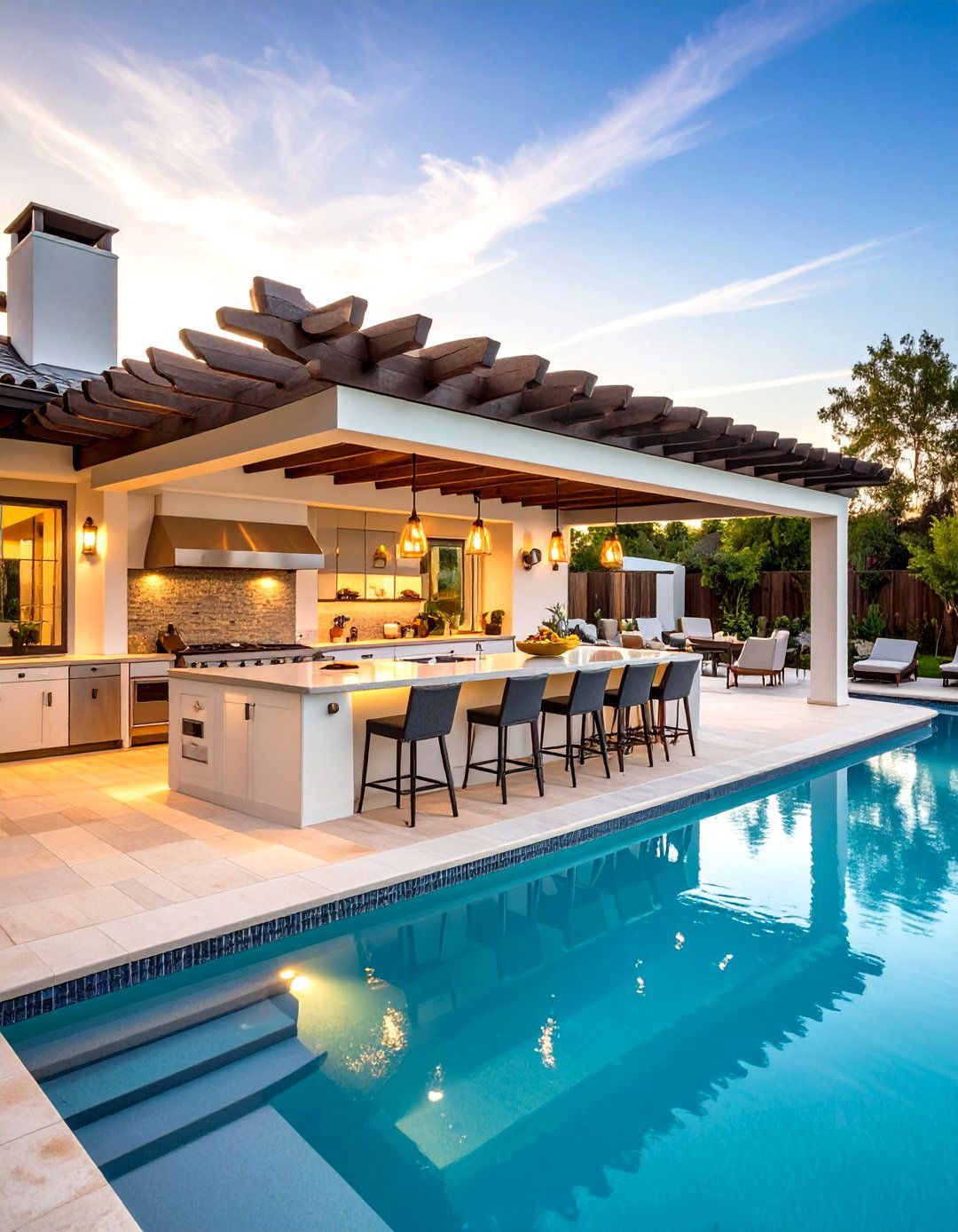 Poolside Outdoor Kitchen Designs - 20 Outdoor Kitchen Designs