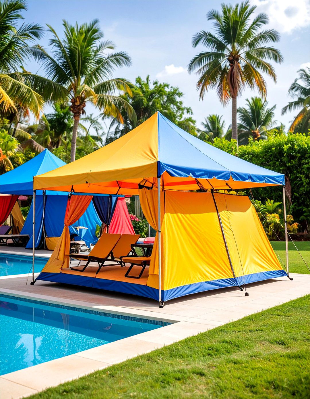 Pop up Pool Shade Tents - 20 Pool Shade Ideas