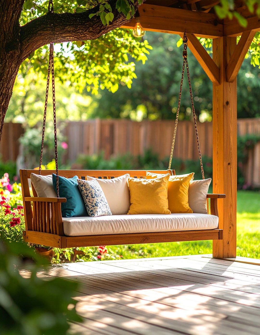 Porch Swing Backyard Makeover Ideas - 20 Cheap Backyard Makeover Ideas