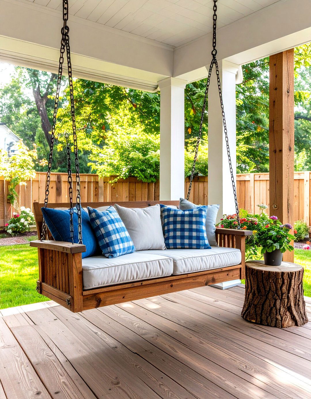 Porch Swings Create the Ultimate Farmhouse Retreat - 20 Farmhouse Decor Ideas