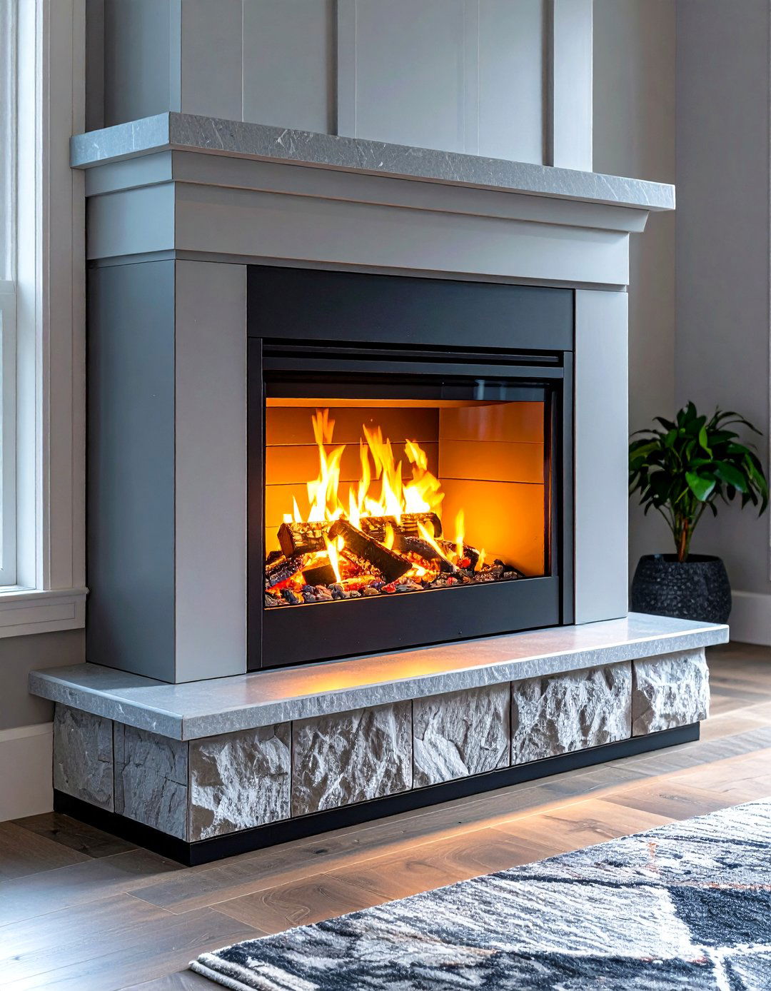 Portable Fireplace - 20 Three Season Porch Ideas