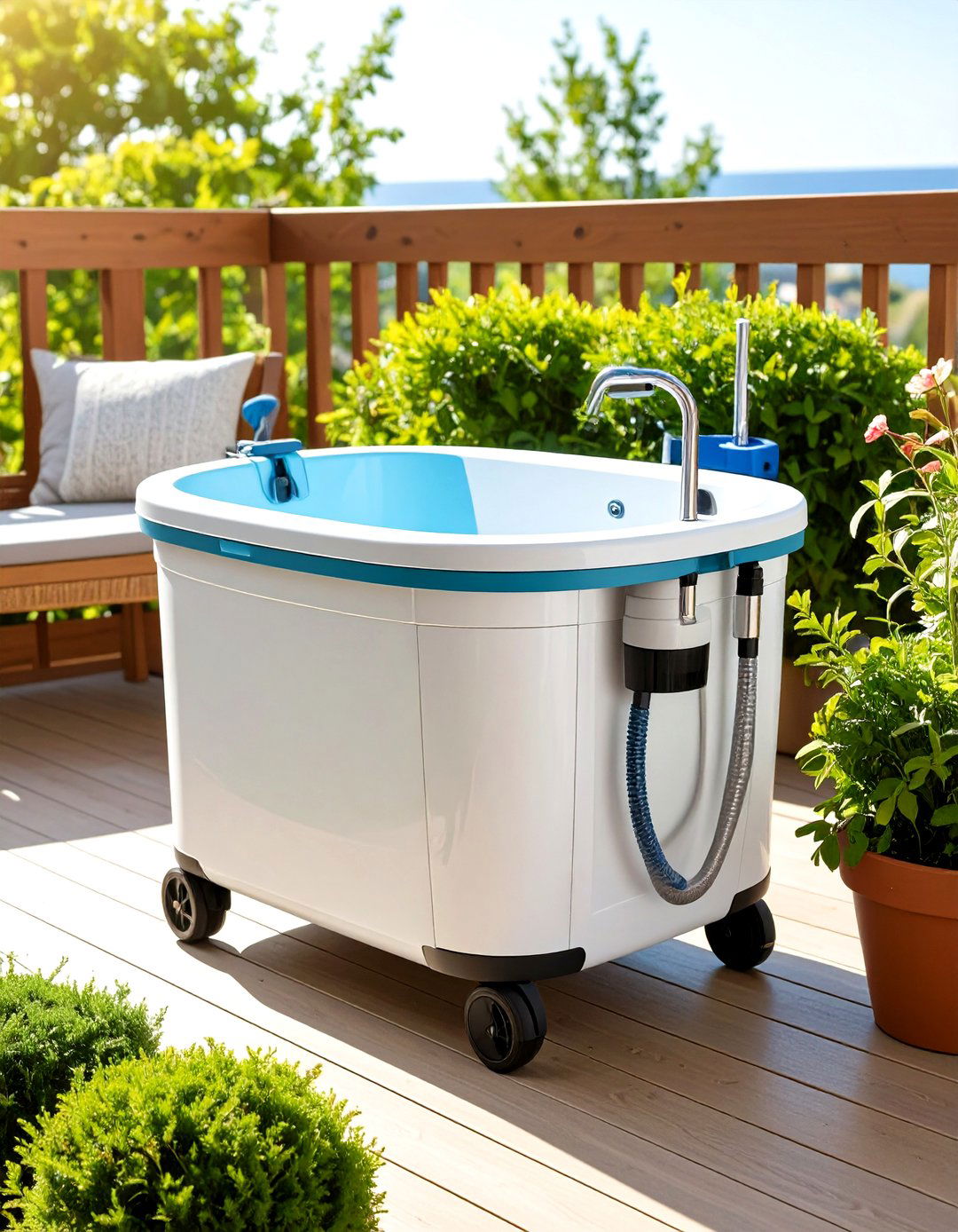 Portable Folding Dog Wash Station for Apartment Dwellers - 20 Dog Wash Station Ideas