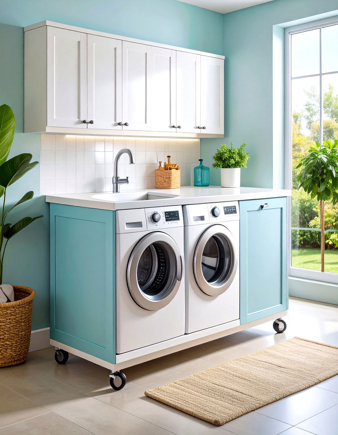 Portable Laundry Room Sink Cabinet - 20 Laundry Room Sink Ideas