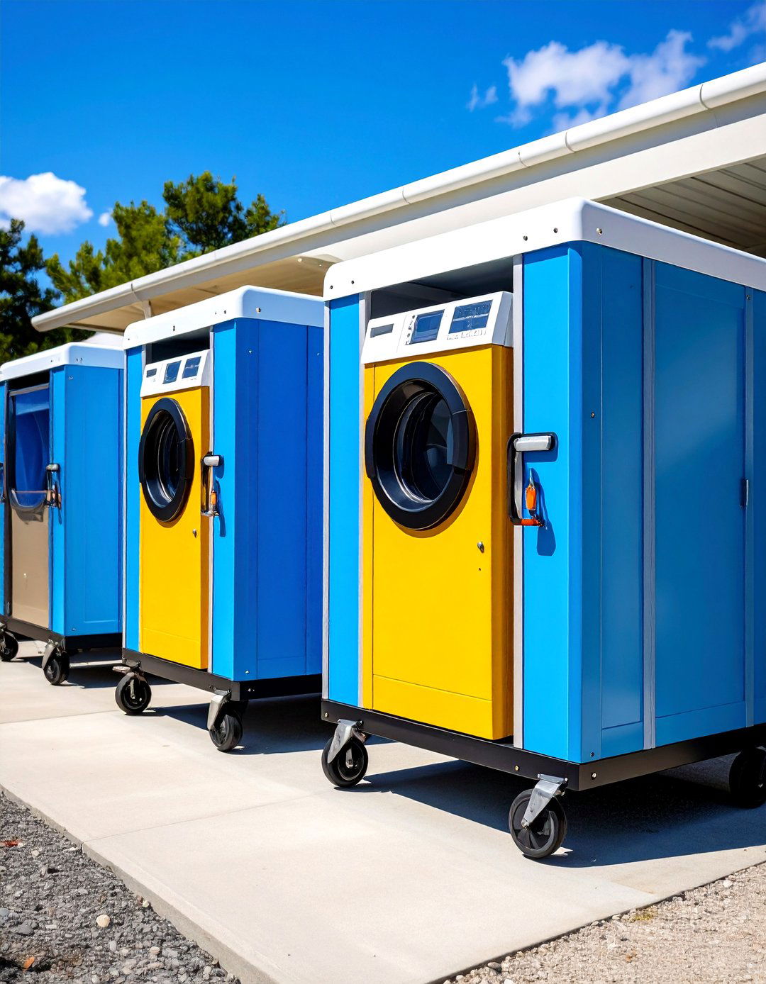 Portable Outdoor Laundry Area Station Design - 20 Outdoor Laundry Area Design Ideas