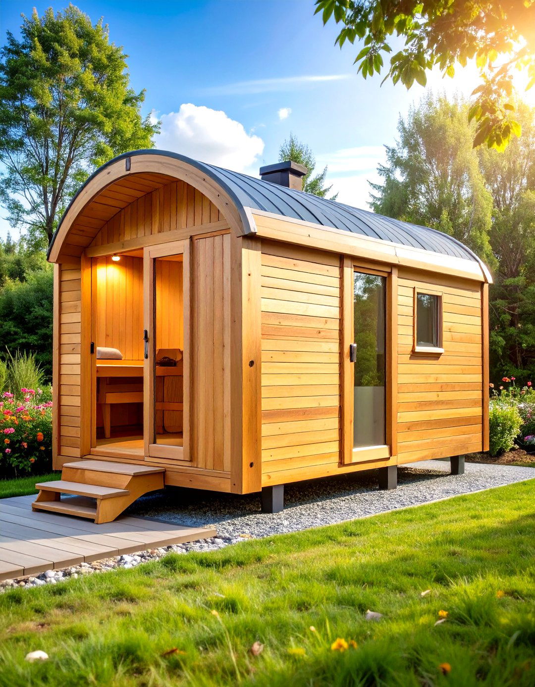 Portable Outdoor Sauna for Versatile Placement - 20 Outdoor Sauna Ideas
