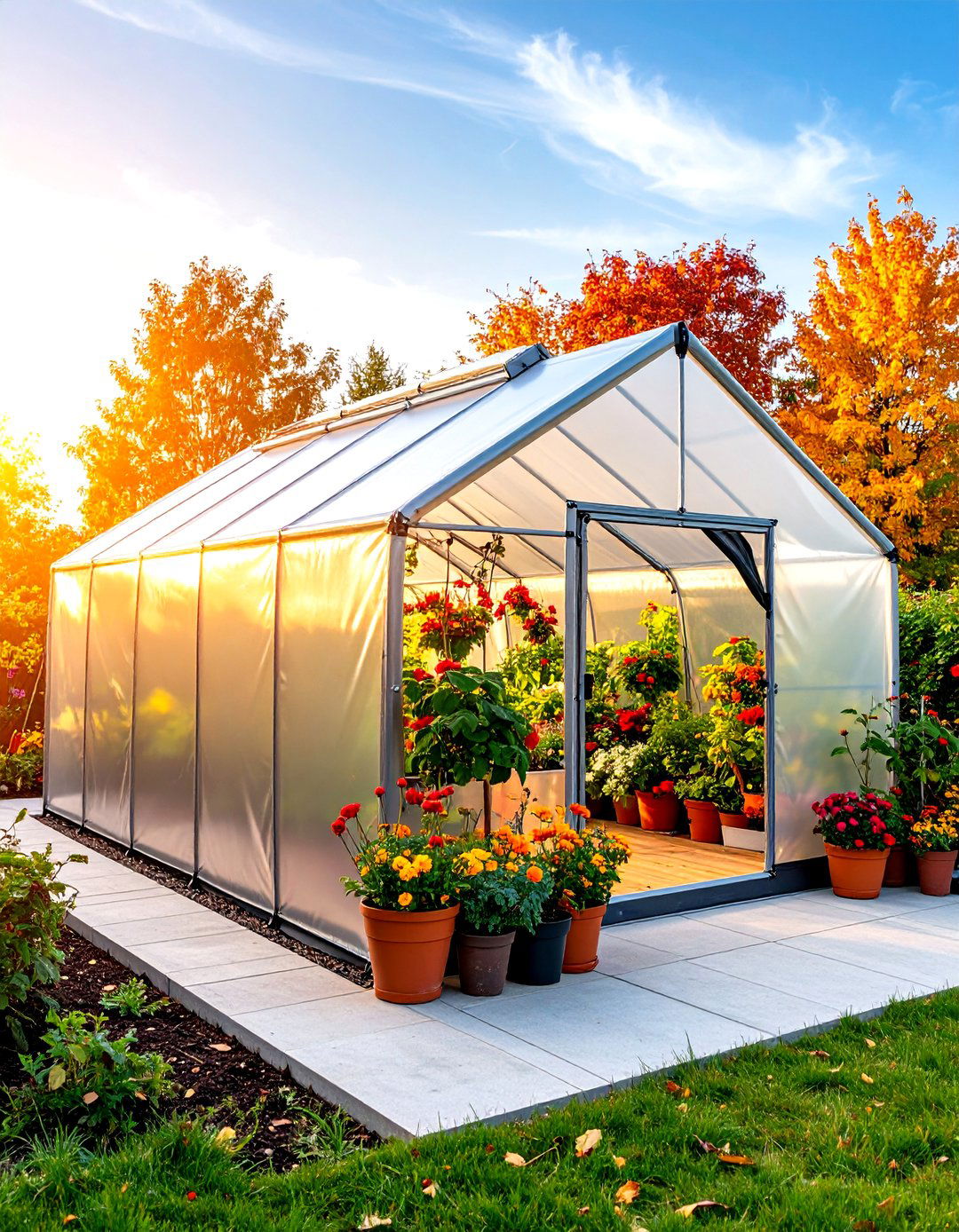 Portable Pop Up Greenhouse for Season Flexibility - 20 Greenhouse Ideas