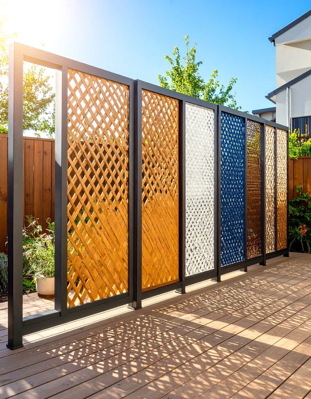 Portable Privacy Screen Dividers to Block Neighbors View - 20 Ideas Cheap Ways to Block Neighbors View