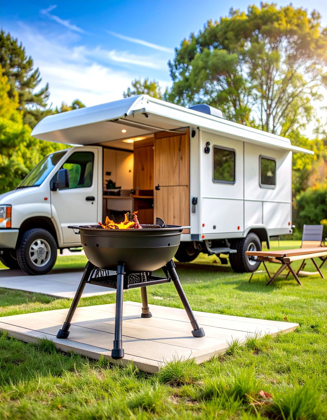 Portable Rim Fire Pit with Legs - 20 Truck Rim Fire Pit Ideas