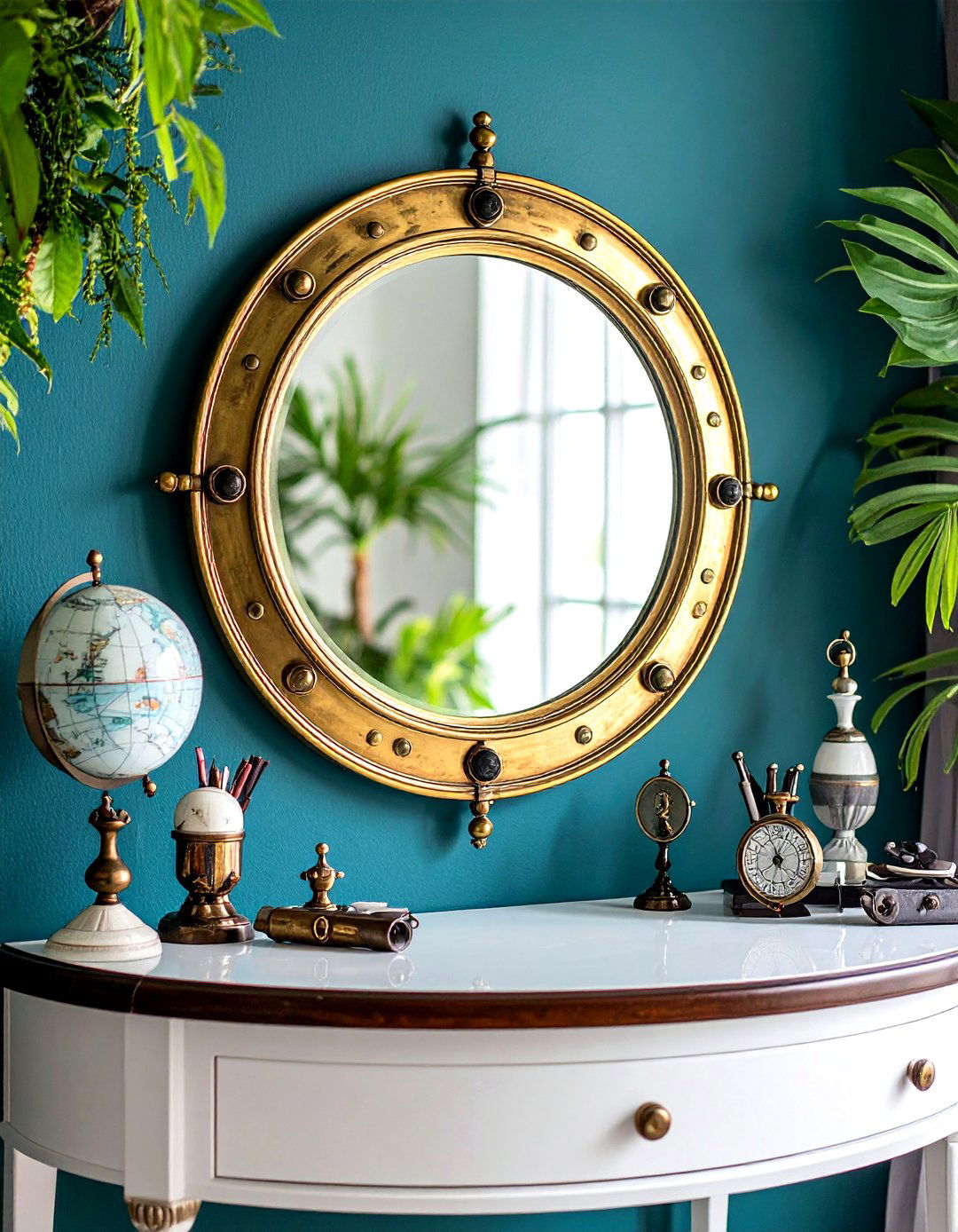 Porthole Mirror in Pirate Bedroom - 20 Pirate-themed Bedroom Ideas