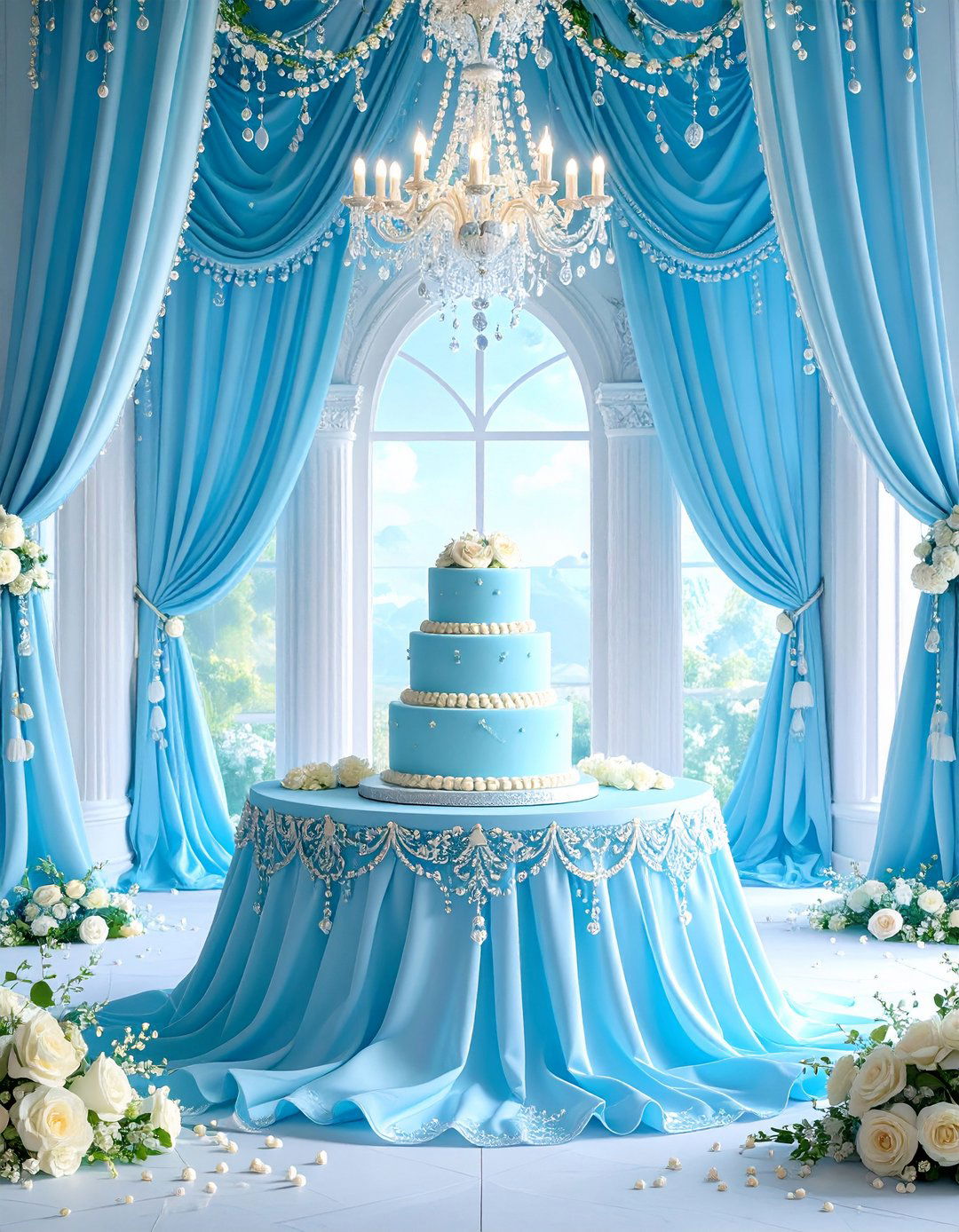 Powder Blue Fairy Tale Wedding Theme - 20 Blue Wedding Theme Ideas