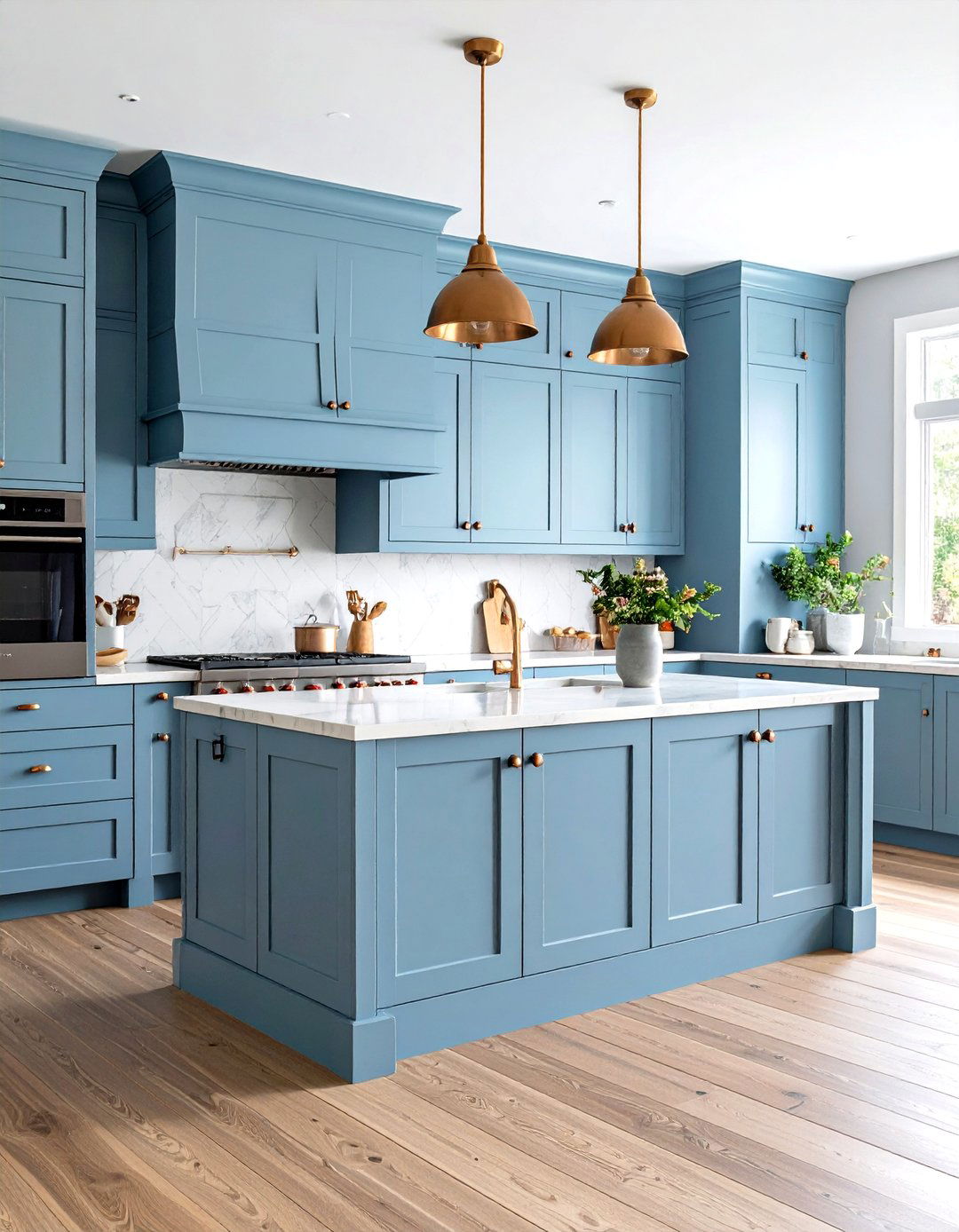 Powder Blue Farmhouse Kitchen Cabinets - 20 blue farmhouse kitchen cabinets
