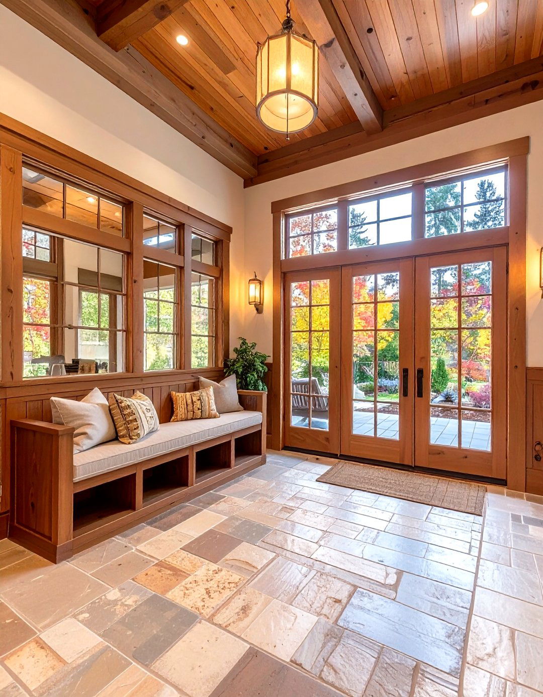 Prairie Style Entryway with Welcoming Built In Storage - 20 Prairie-style Interior Design Ideas