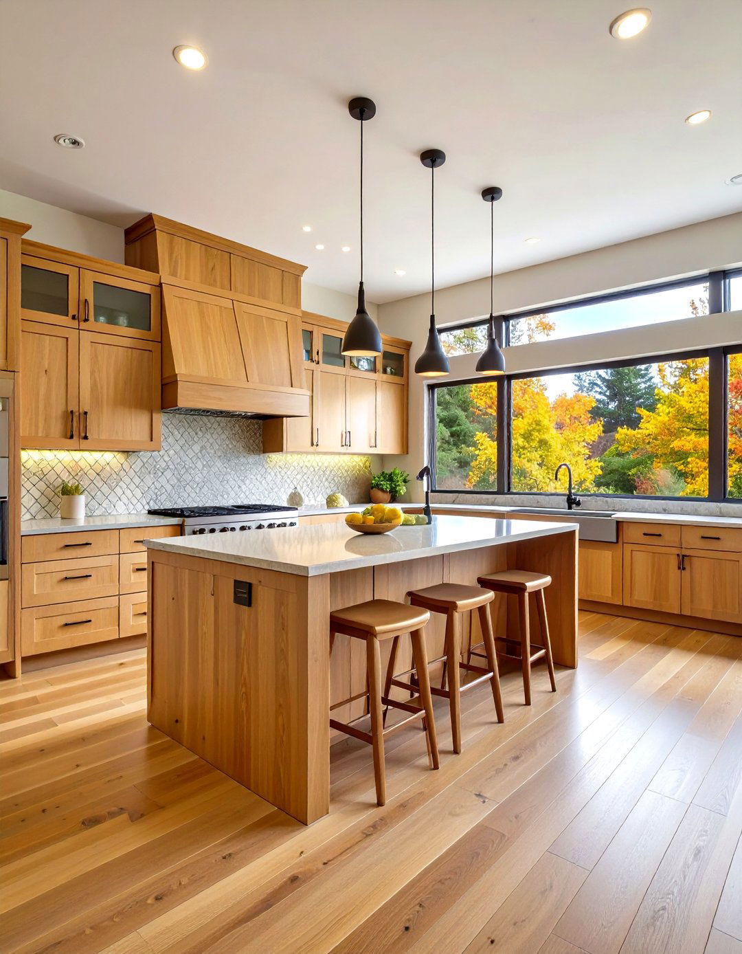 Prairie Style Kitchen with Integrated Cabinetry and Natural Materials - 20 Prairie-style Interior Design Ideas