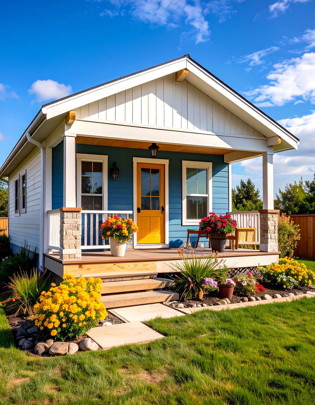 Prairie Style Mobile Home Porch - 20 Mobile Home Porch Ideas