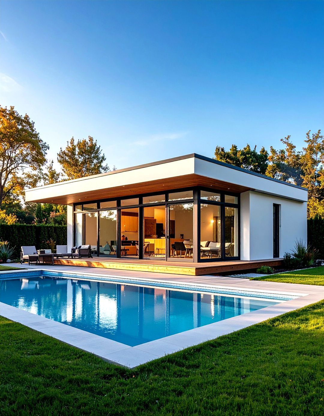 Prefab Pool House with Modular Convenience - 20 Pool House Ideas