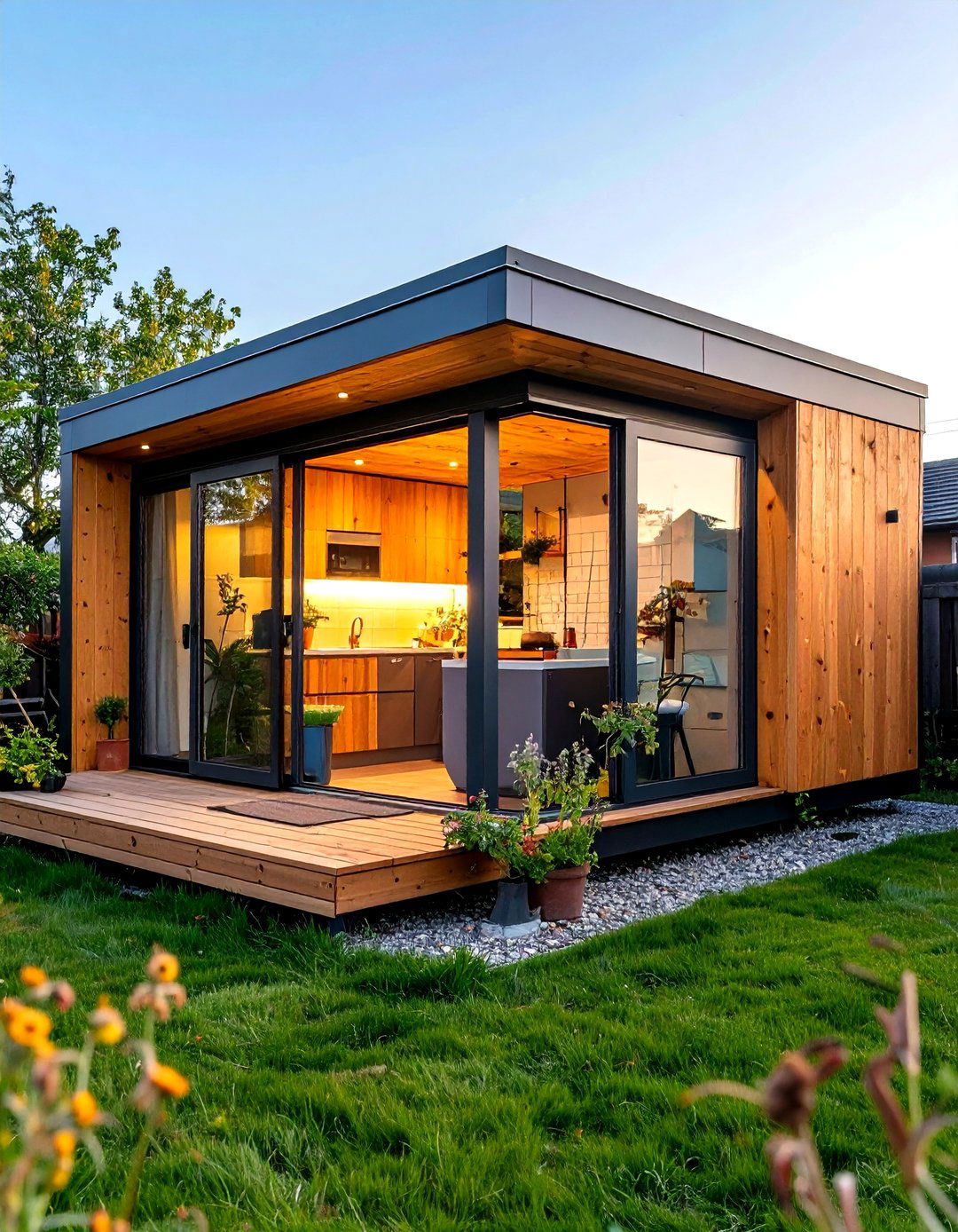 Prefab Tiny Home Garden Office with Bathroom - 20 Garden Office Ideas