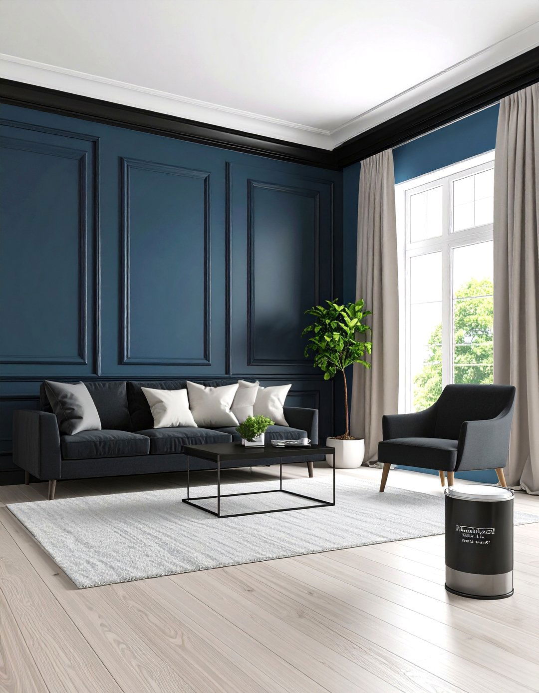 Prep and Care for Lasting Black Trim - 20 Black Trim Interiors