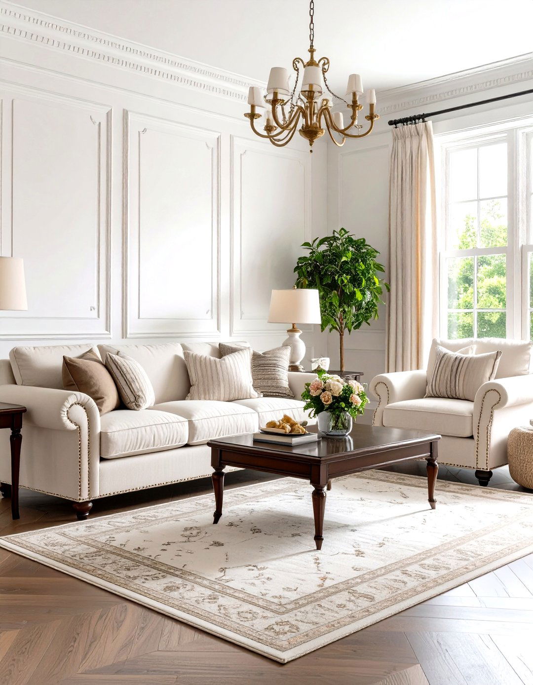 Preppy Living Room with Timeless Classic Elements - 20 Preppy Living Room Ideas