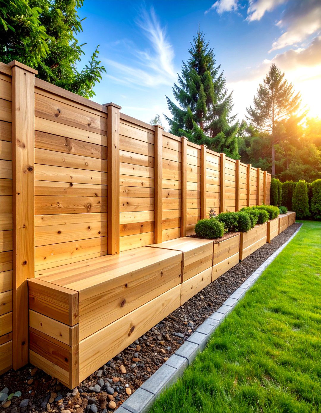 Pressure Treated Pine Wood Retaining Wall - 20 Wood Retaining Wall Ideas