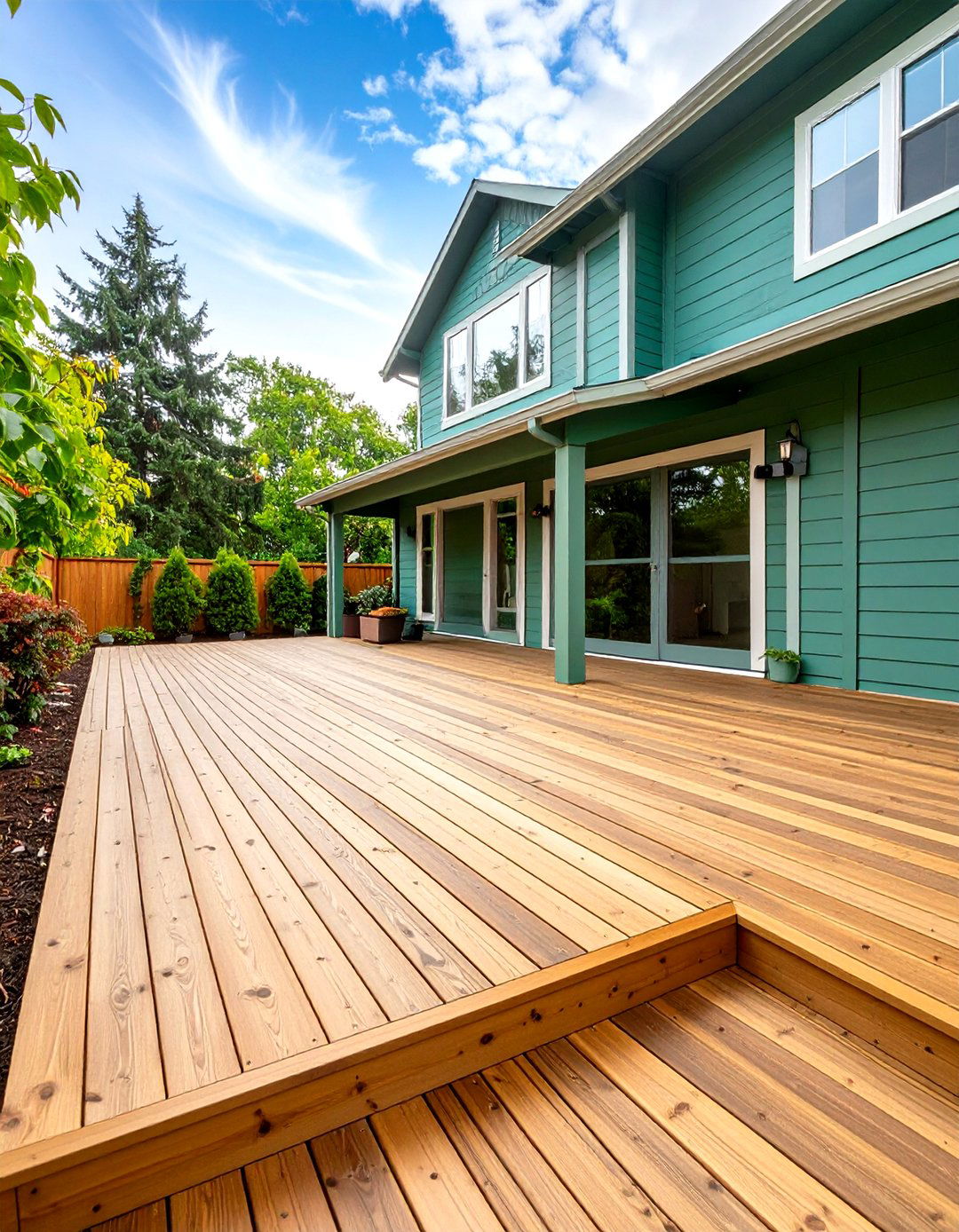 Pressure Treated Wood Deck for Budget Conscious Projects - 20 Wood Deck Ideas