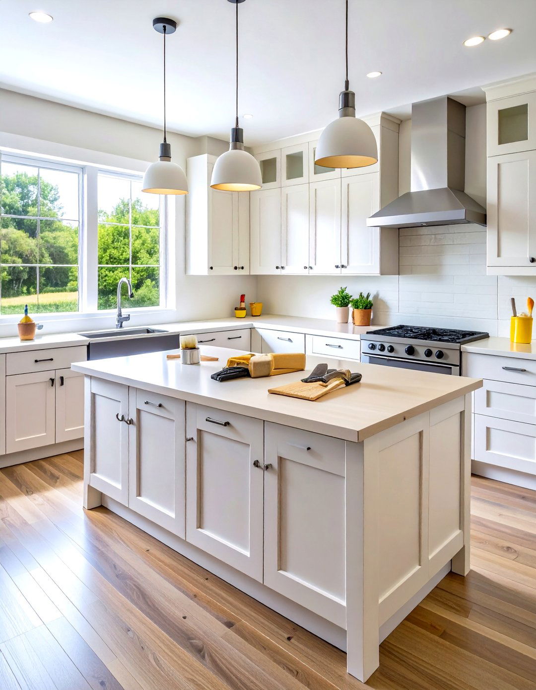 Primer Based Painting Kitchen Cabinet Foundation - 20 Painting Kitchen Cabinet Ideas
