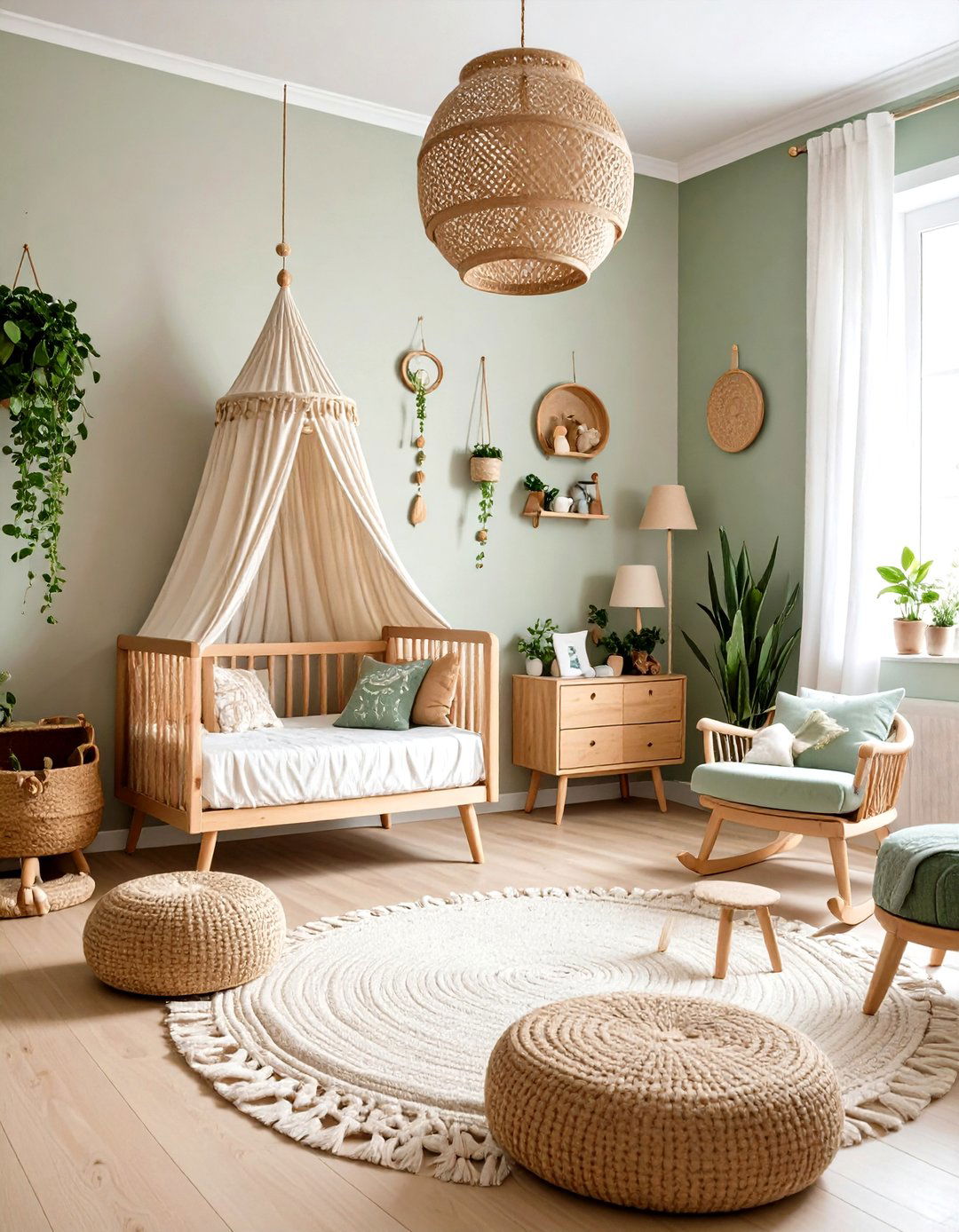 Princess Nursery with Nature Elements - 20 Princess Nursery Ideas