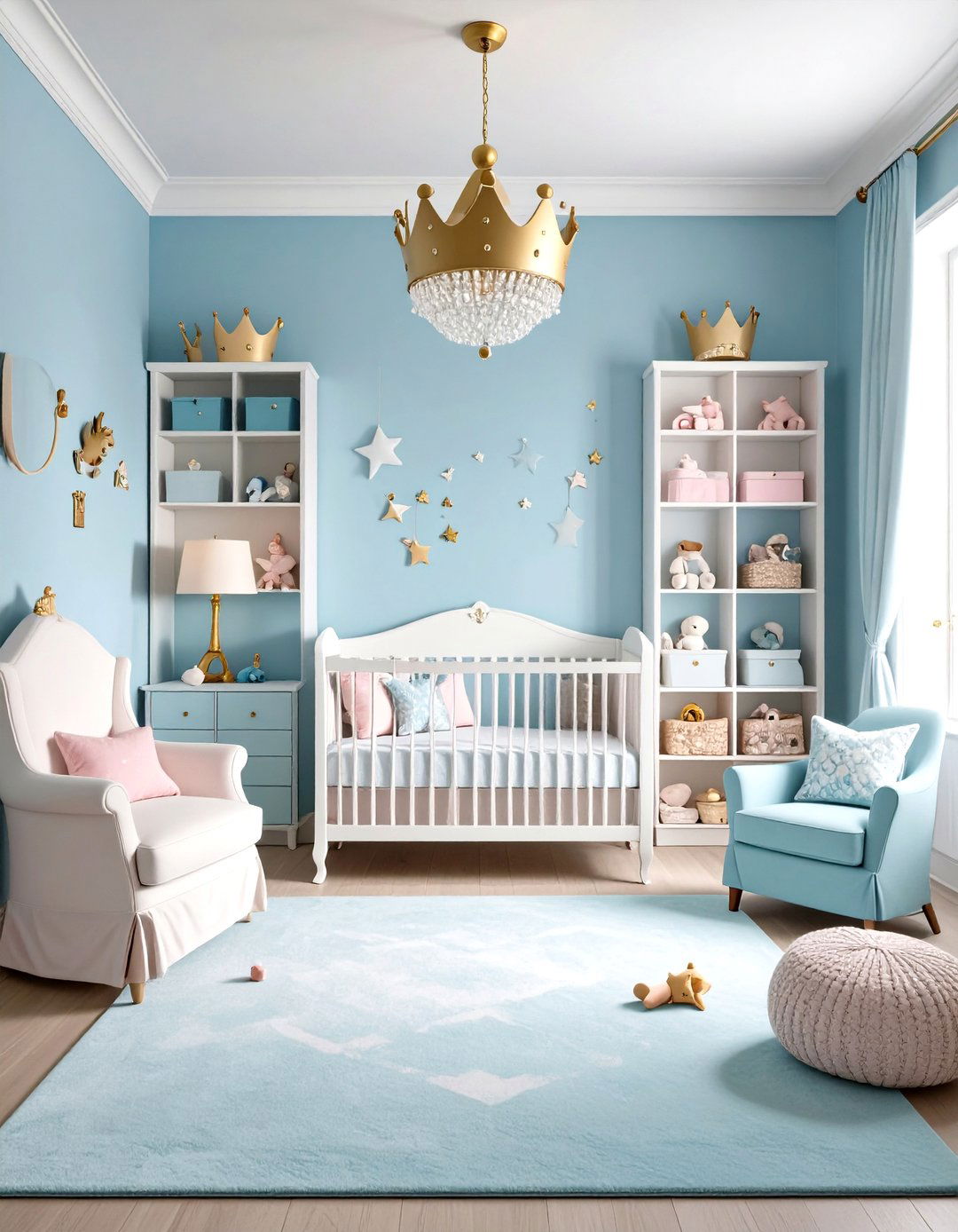 Princess Nursery with Smart Storage Solutions - 20 Princess Nursery Ideas