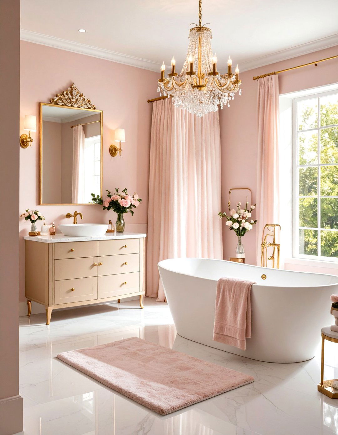 Princess Powder Room Glam Disney Bathroom - 20 Disney Bathroom Ideas