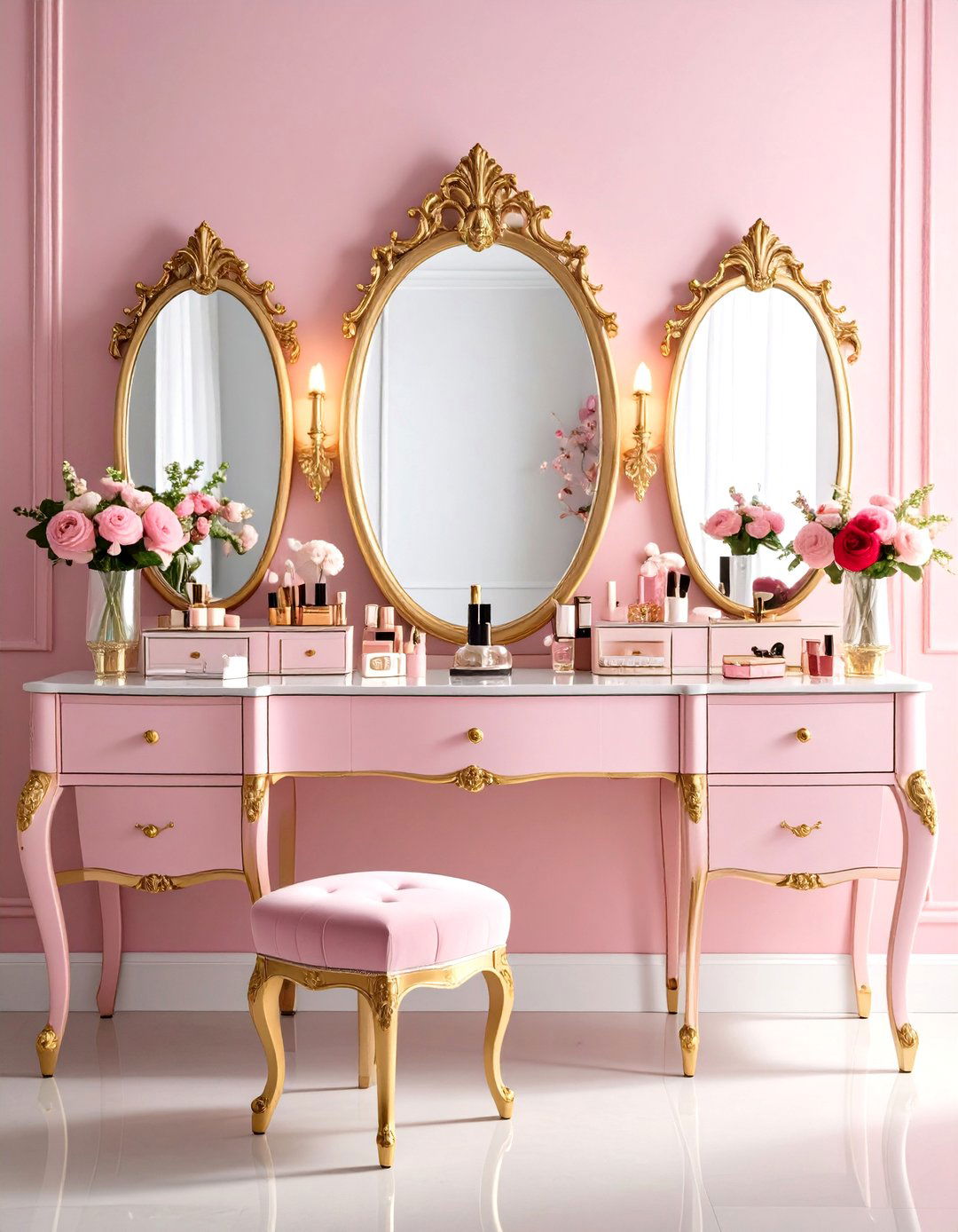Princess Room Vanity Station - 20 Princess Room Ideas