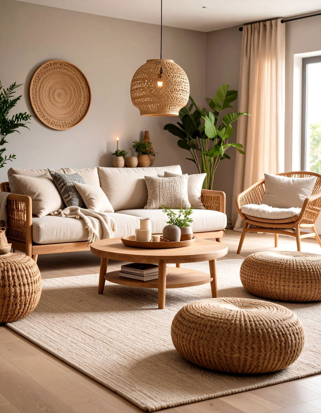 Prioritize Sustainable Natural Materials - 20 Greige Living Room Ideas