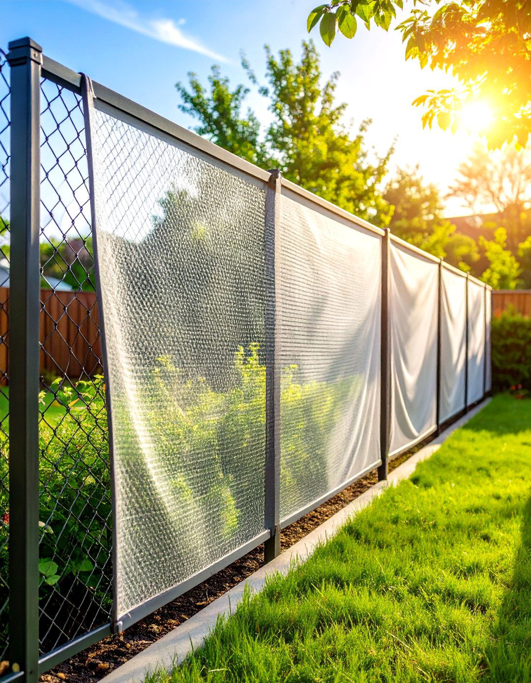 Privacy Fabric Mesh Screens to Block Neighbors View - 20 Ideas Cheap Ways to Block Neighbors View
