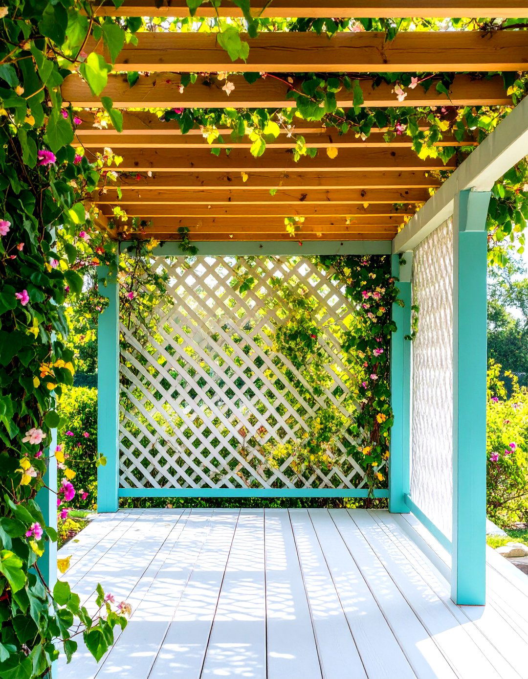 Privacy Lattice Screens - 20 Under Deck Landscaping Ideas