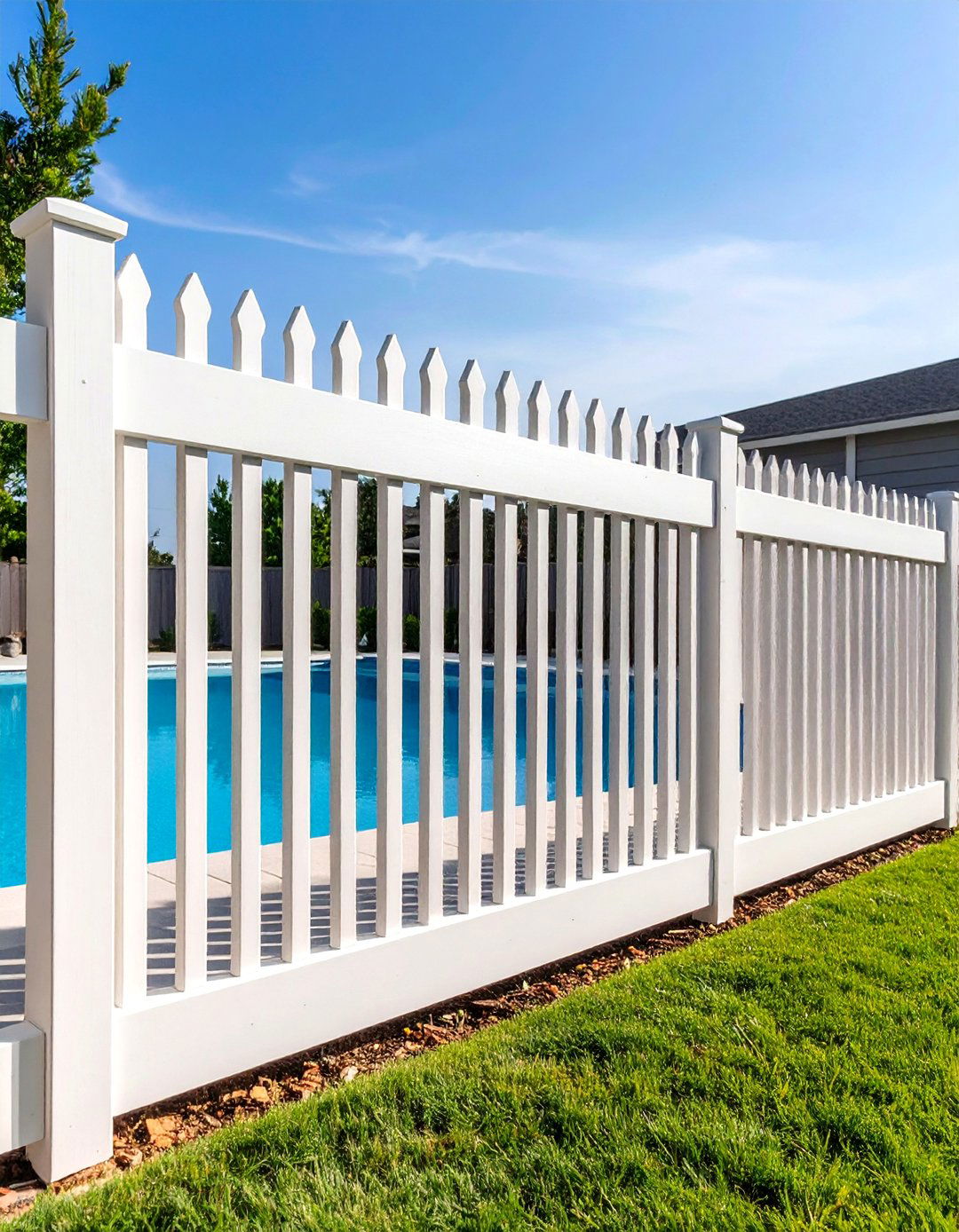 Privacy Vinyl Fencing - 20 Pool Fence Ideas
