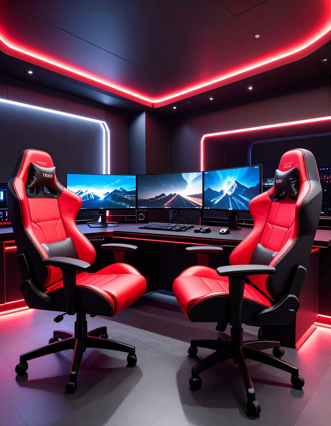 Professional Red and Black Gaming Setup - 20 Red and Black Gaming Setup Ideas