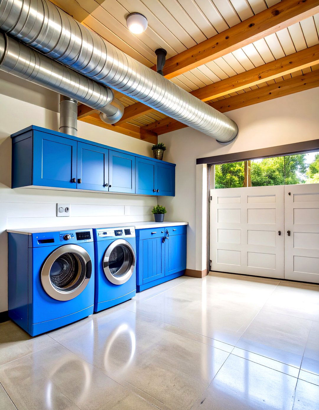 Proper Garage Laundry Ventilation to Banish Humidity - 20 Garage Laundry Room Ideas