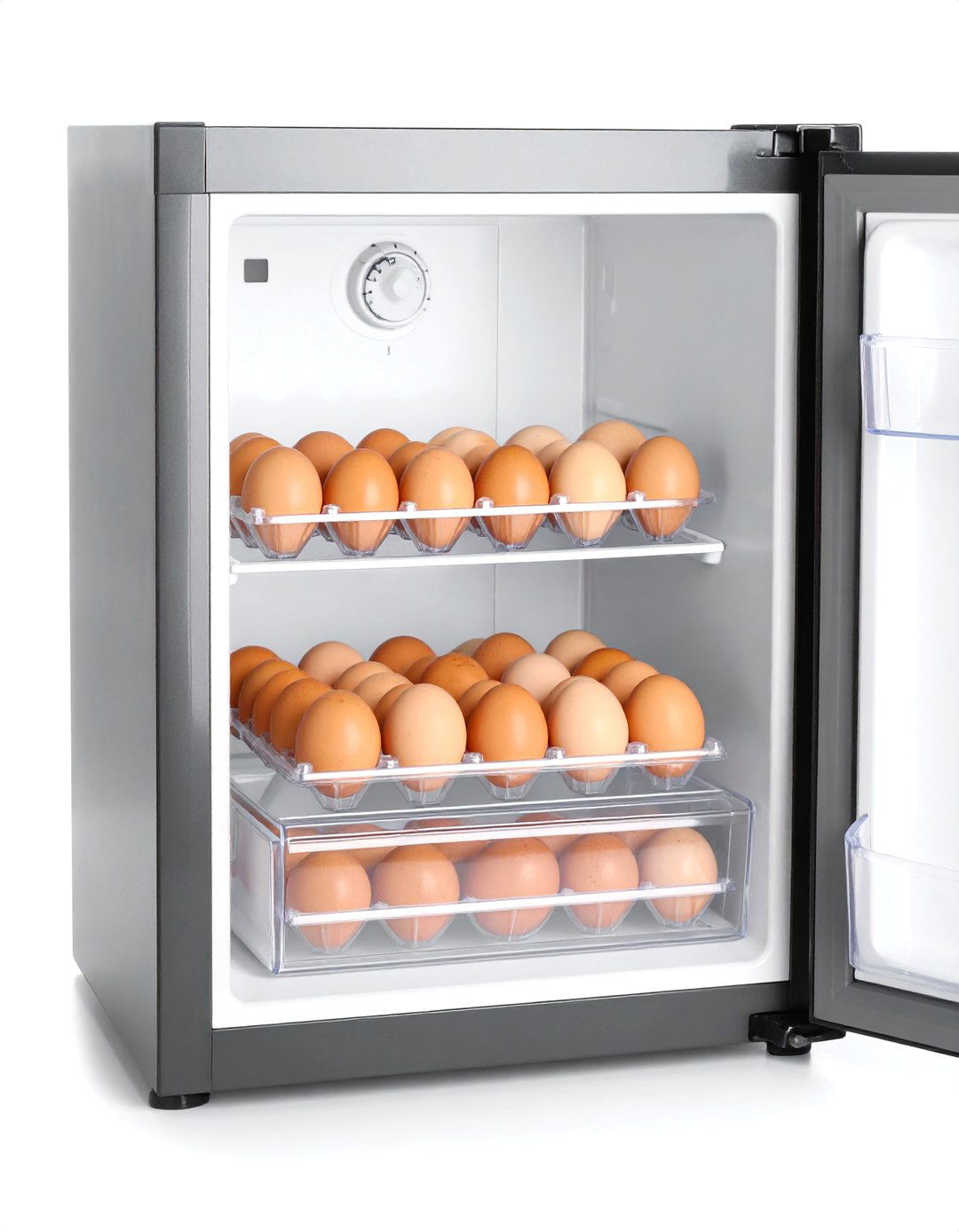 Protect Eggs with a Slide Out Fridge Drawer - 20 Fridge Organization Ideas