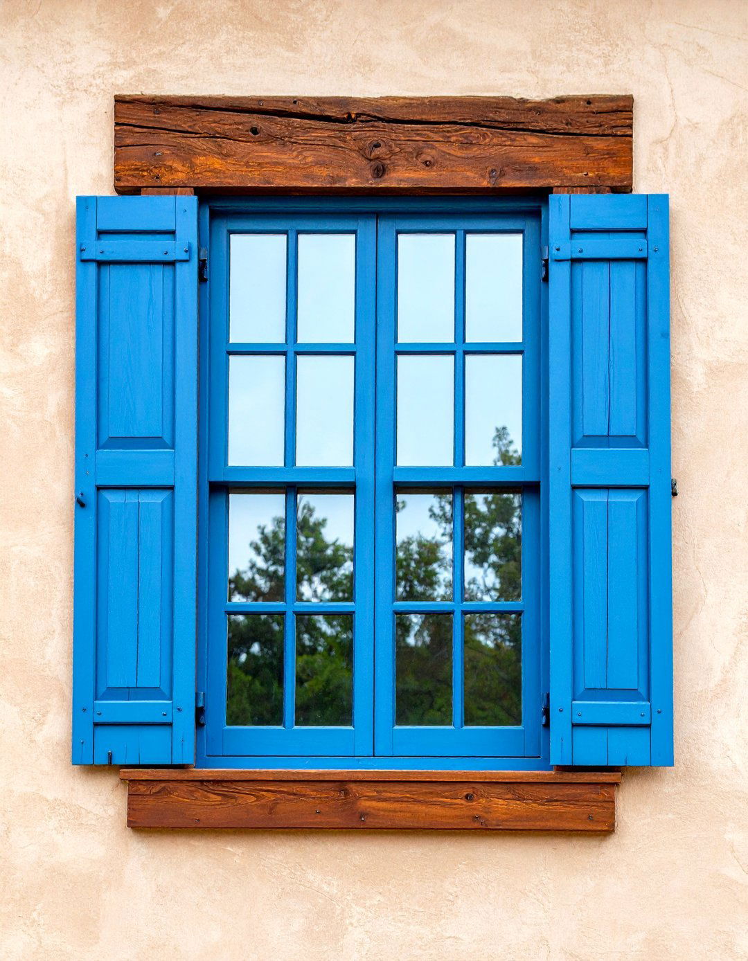 Pueblo Viga Lintel Spanish Style Window - 20 spanish style windows