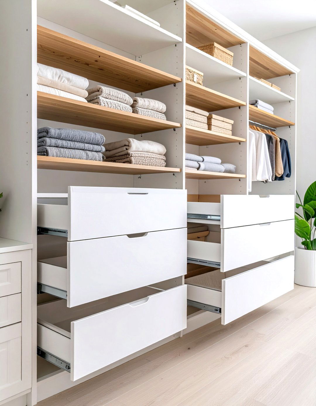 Pull Out Closet Shelving Drawers - 20 Closet Shelving Ideas