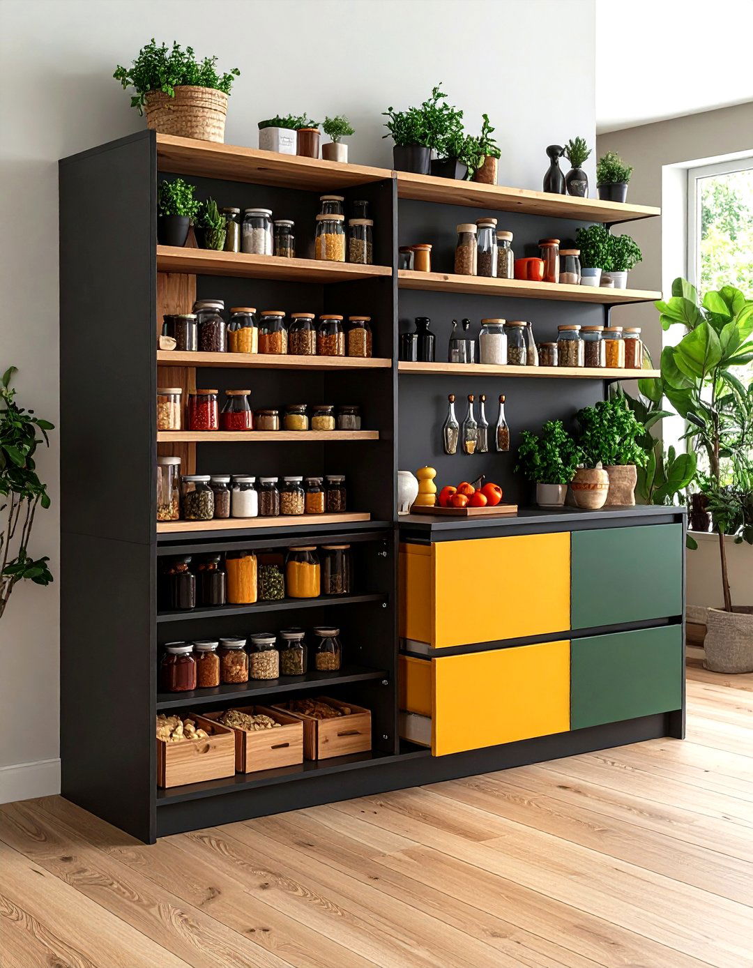 Pull Out Corner Cabinet Rack - 20 Spice Rack Ideas
